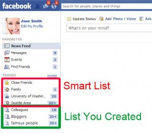 Facebook smartlist