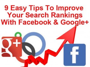 improve ranking google plus facebook