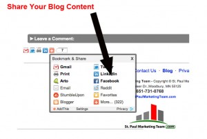 share blog content